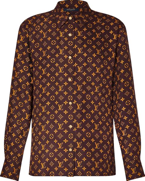 louis vuitton black shirt price|louis vuitton brown shirt.